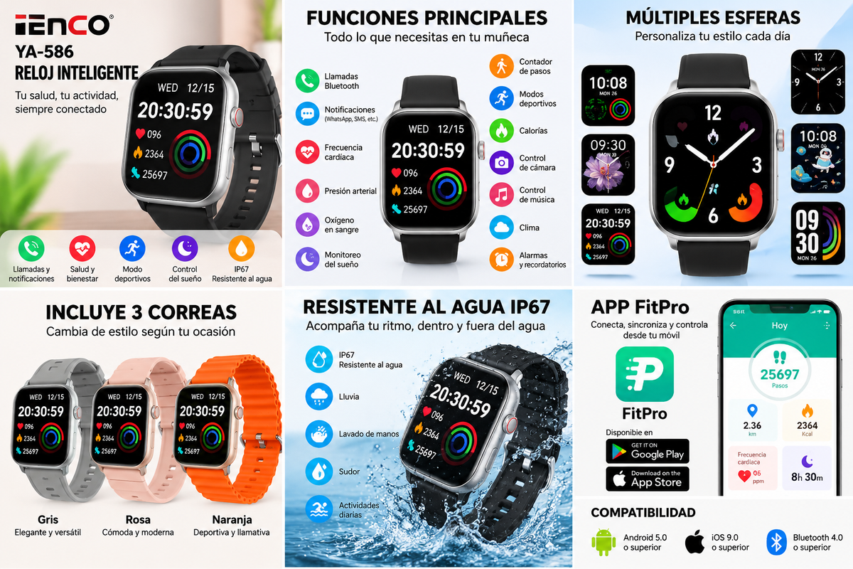Reloj Inteligente Mujer Y Hombre con Llamada, Smartwatch