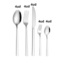 Cargar imagen en el visor de la galería, Cubertería de acero inoxidable, 4 servicios, 20 piezas. - Marina Hogar