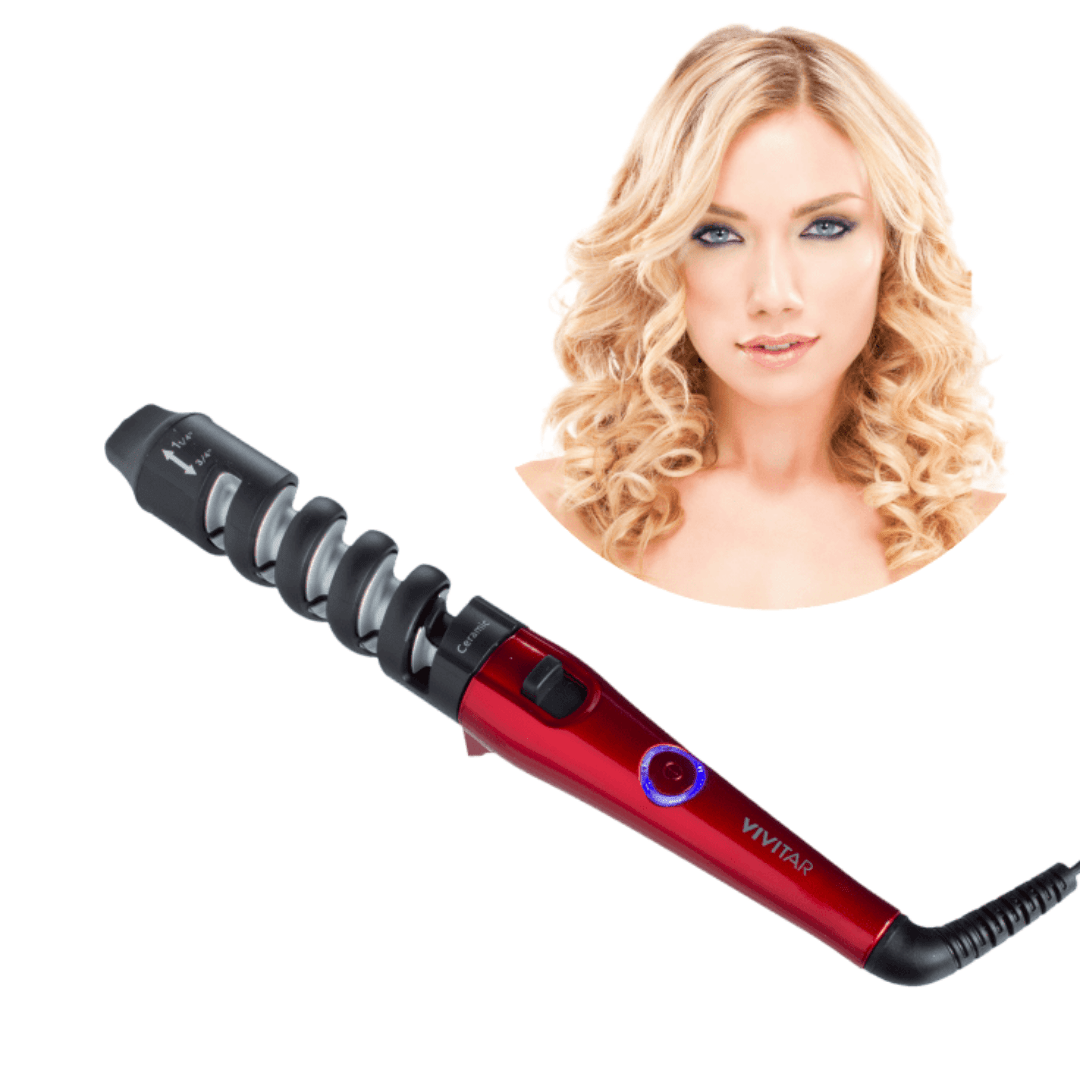 Rizador Pelo 2 en 1 Rojo Metalizado RDP - 4326 - Marina Hogar