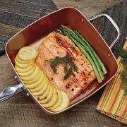 Cargar imagen en el visor de la galería, Sarten Cuadrada Antiadherente de Cobre - Marina Hogar