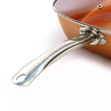 Cargar imagen en el visor de la galería, Sarten Cuadrada Antiadherente de Cobre - Marina Hogar