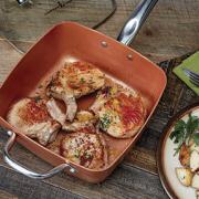 Cargar imagen en el visor de la galería, Sarten Cuadrada Antiadherente de Cobre - Marina Hogar