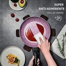 Cargar imagen en el visor de la galería, SET 2 SARTENES GRANITO MORADO - Marina Hogar