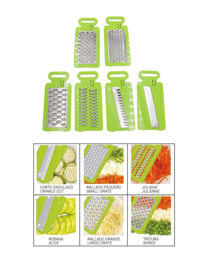 6 en 1: Rallador de Cocina TH - KA008 - Marina Hogar