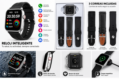 Reloj Inteligente Mujer Y Hombre con Llamada, Smartwatch