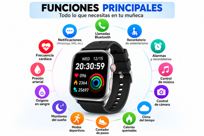 Reloj Inteligente Mujer Y Hombre con Llamada, Smartwatch