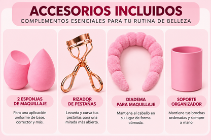 Set de Brochas de Maquillaje Profesional 23 Piezas