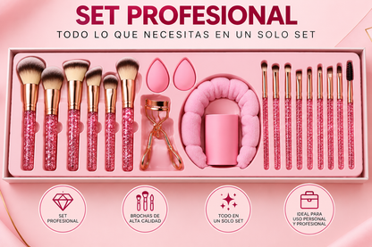 Set de Brochas de Maquillaje Profesional 23 Piezas