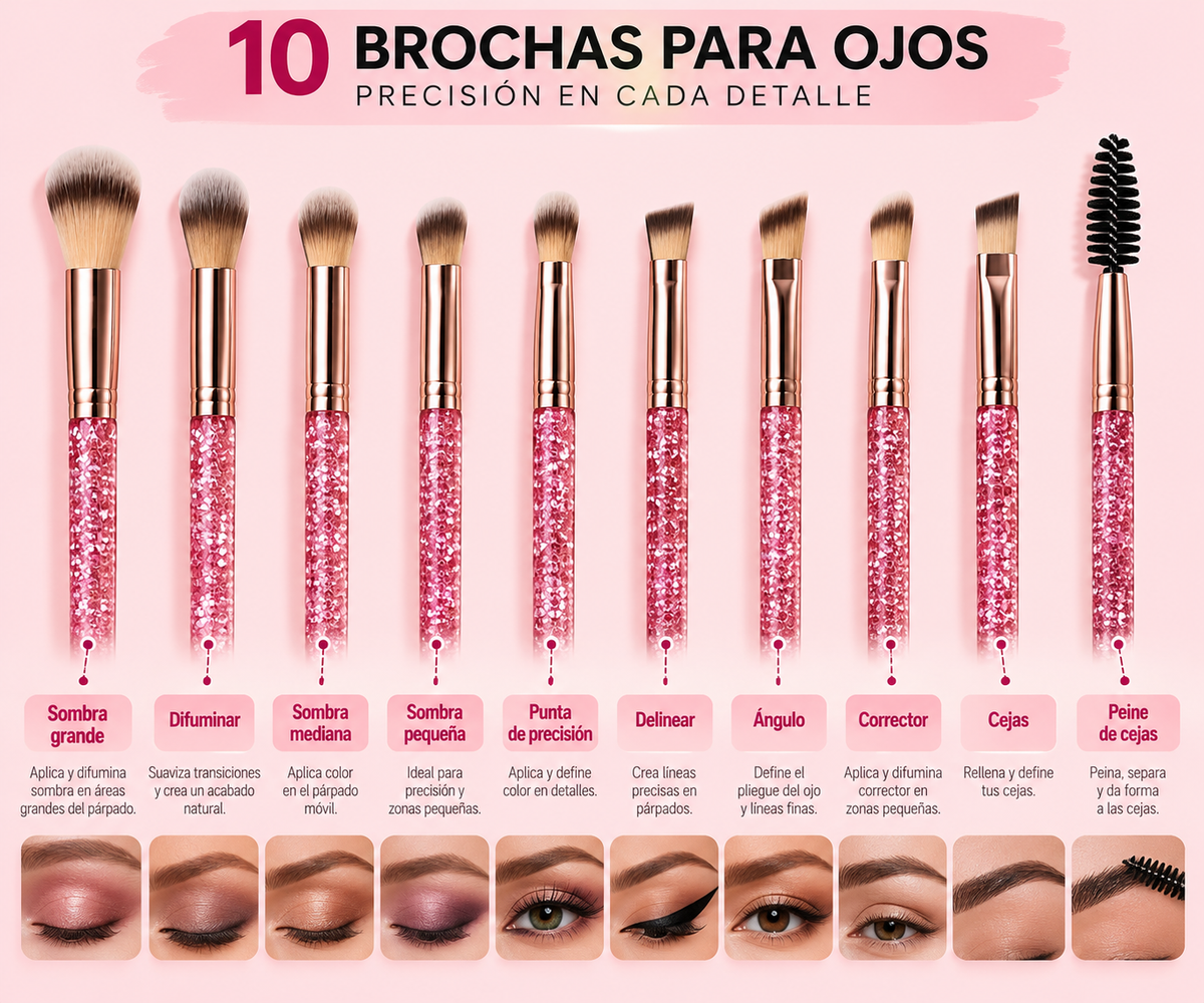 Set de Brochas de Maquillaje Profesional 23 Piezas