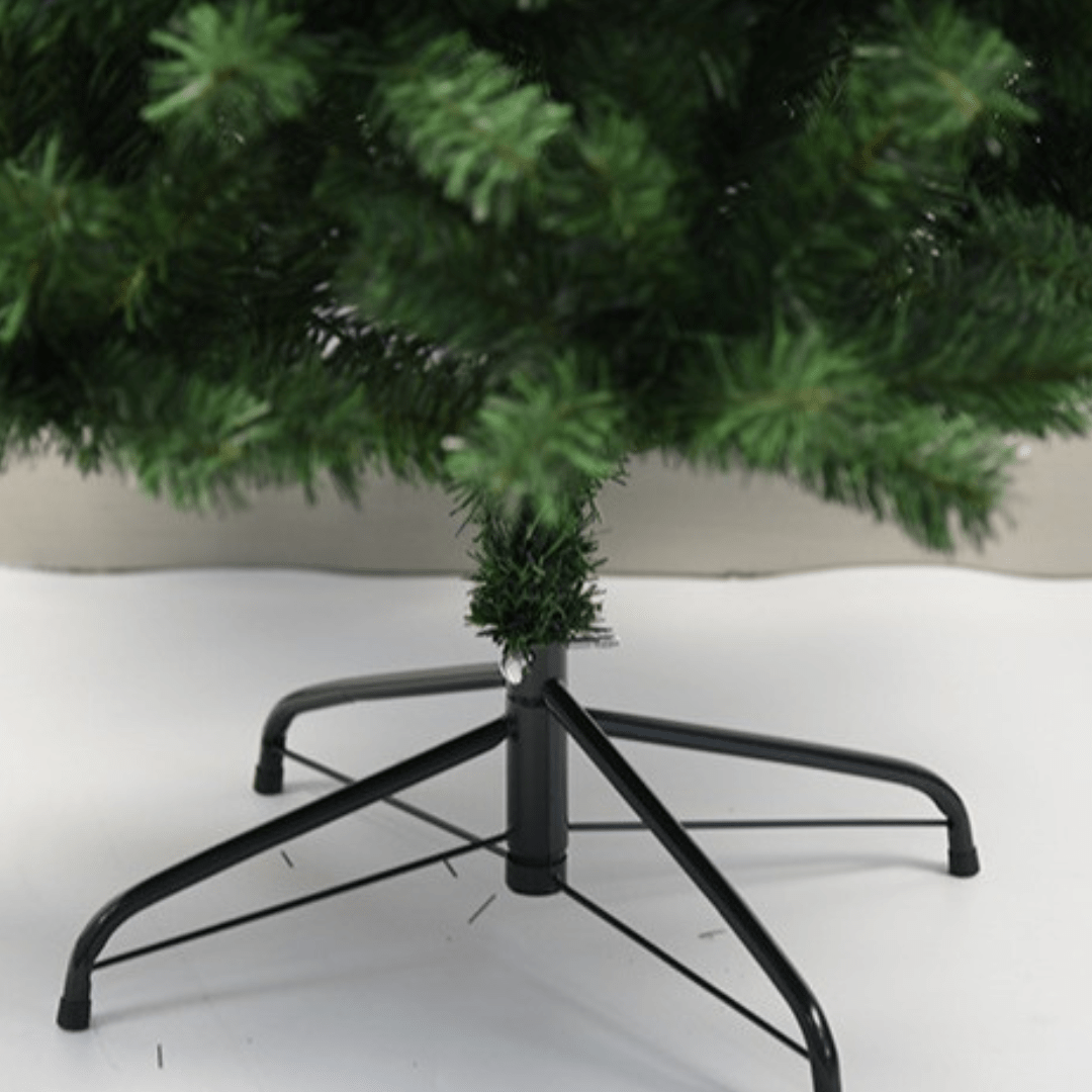 Árbol de Navidad Artificial 180 cm – Ramas Abatibles y Realistas, Estructura Desmontable, Soporte Metálico Plegable - Marina Hogar