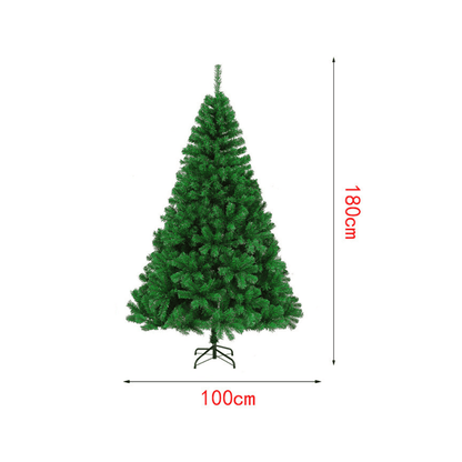 Árbol de Navidad Artificial 180 cm – Ramas Abatibles y Realistas, Estructura Desmontable, Soporte Metálico Plegable - Marina Hogar