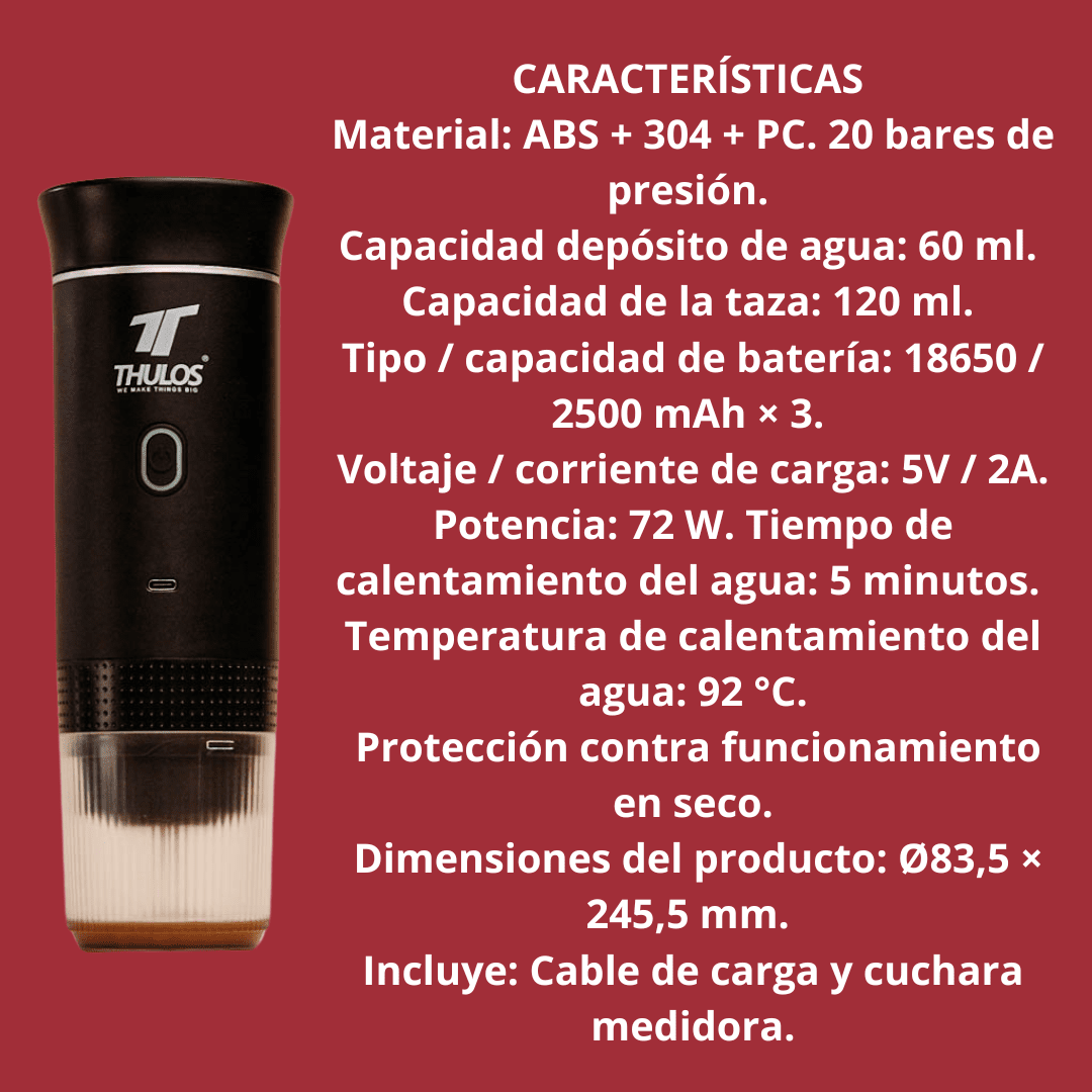 Cafetera Portátil 3 en 1 – Compatible con Nespresso, Dolce Gusto y Café Molido - Marina Hogar