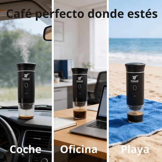 Cafetera Portátil 3 en 1 – Compatible con Nespresso, Dolce Gusto y Café Molido - Marina Hogar