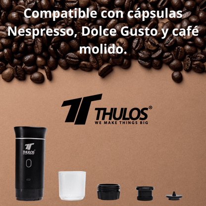 Cafetera Portátil 3 en 1 – Compatible con Nespresso, Dolce Gusto y Café Molido - Marina Hogar