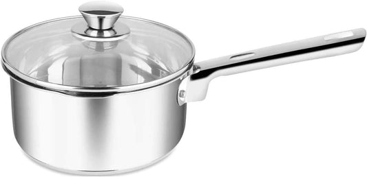 Cazo de Acero Inoxidable con Tapa – 16 cm, 1,5 L SANPIETRO - Marina Hogar