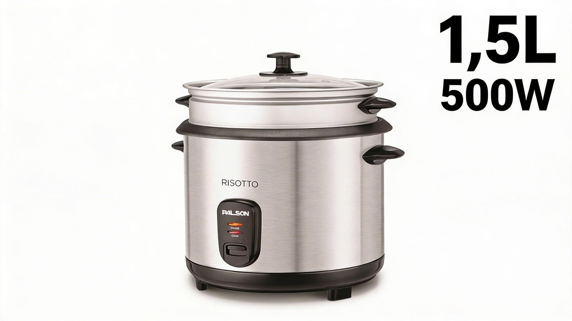 Hervidor de arroz y verduras 1,5 L, 500W PALSON - Marina Hogar