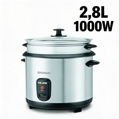 Hervidor de arroz y verduras 2,8L 1000W, PALSON - Marina Hogar