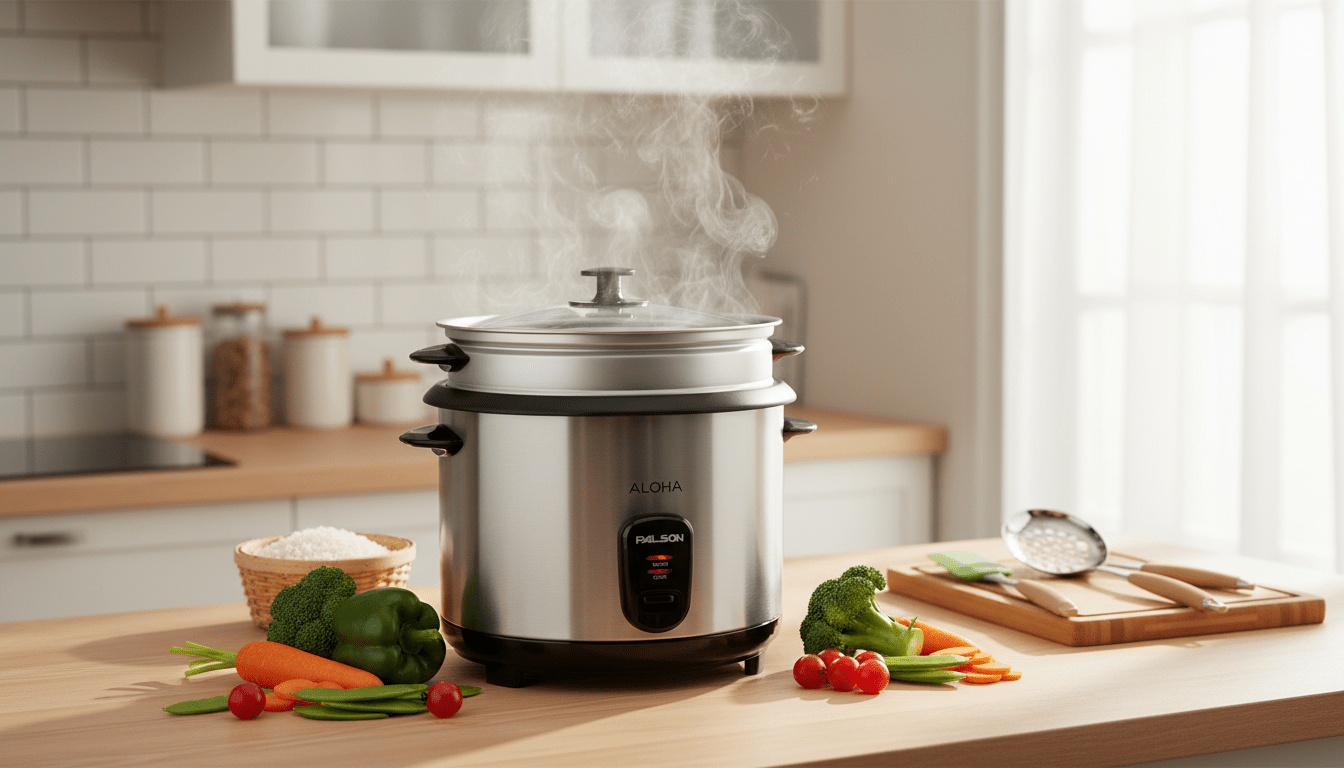 Hervidor de arroz y verduras 2,8L 1000W, PALSON - Marina Hogar