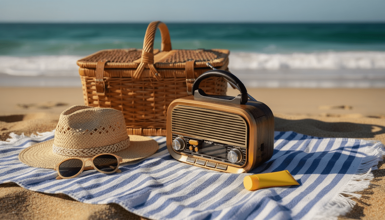 Radio Portátil Vintage AM/FM/SW con Bluetooth, NS - 8109BT - Marina Hogar
