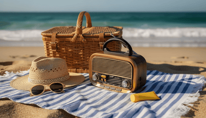 Radio Portátil Vintage AM/FM/SW con Bluetooth, NS - 8109BT - Marina Hogar
