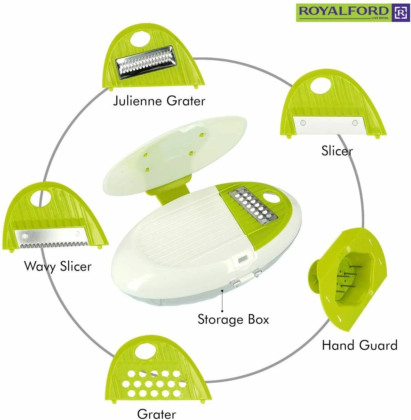 Rallador y Cortador de Cocina con 5 Cuchillas Intercambiables TH - 925 - Marina Hogar