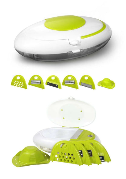 Rallador y Cortador de Cocina con 5 Cuchillas Intercambiables TH - 925 - Marina Hogar