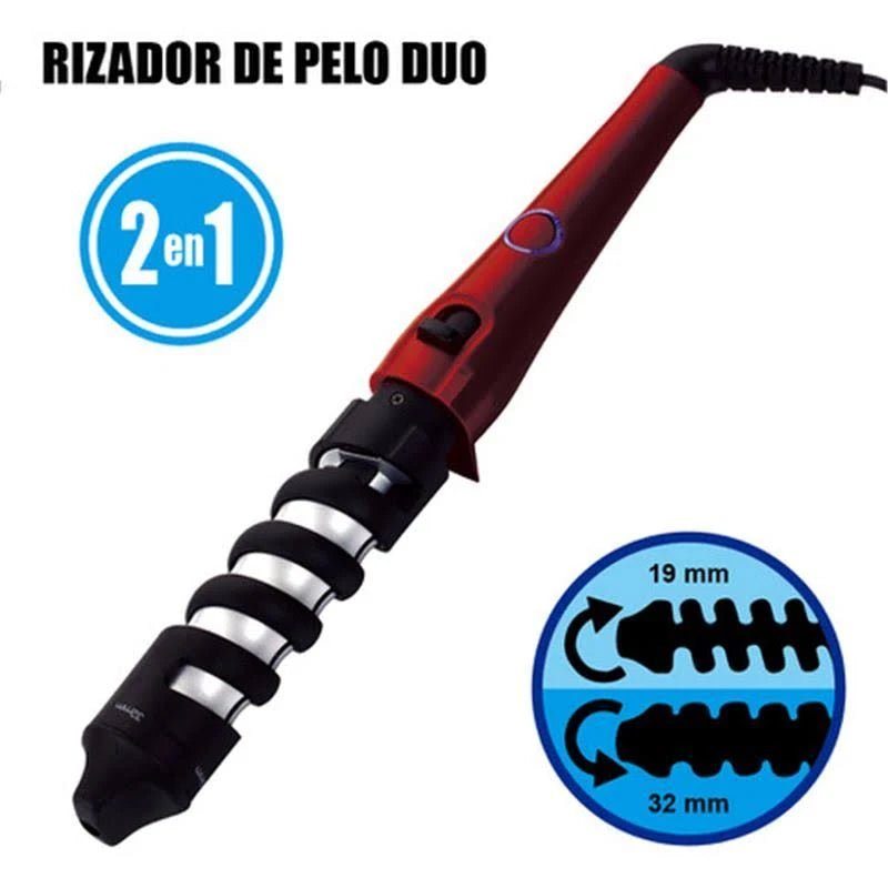 Rizador Pelo 2 en 1 Rojo Metalizado RDP - 4326 - Marina Hogar