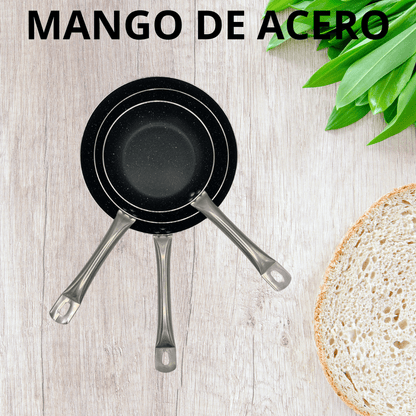 Set de Sartenes 18 - 22 - 26cm - MS013G - Marina Hogar