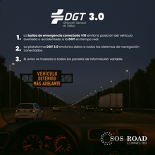Cargar imagen en el visor de la galería, SOS Luz Emergencia Coche Homologado DGT, con SIM y Datos Pagados hasta 2038, Baliza v16 Homologada dgt con Geolocalizador - Marina Hogar
