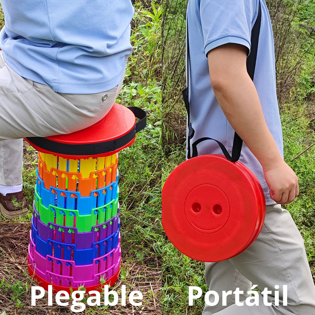 Taburete Plegable, Portatil, Banqueta Plegable, Silla Plegable Portatil - Marina Hogar
