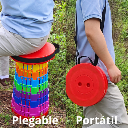 Taburete Plegable, Portatil, Banqueta Plegable, Silla Plegable Portatil - Marina Hogar