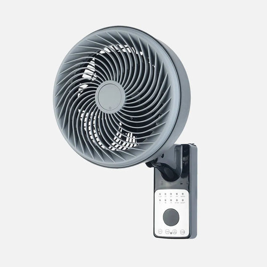 Ventilador Pared Aestus 75w Negro/gris 3vel 5asp C/remoto Alta Velocidad Fijo y Rotatorio Orientable 45,5x27x34cm - Marina Hogar