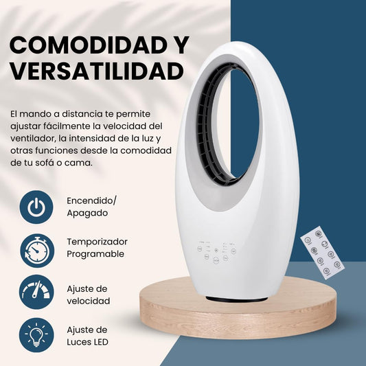 Ventilador sin Aspas con Mando a Distancia - Marina Hogar