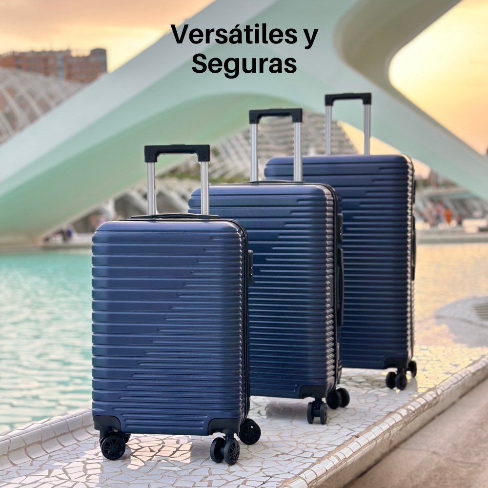JUEGO 3 MALETAS DE VIAJE - Marina Hogar