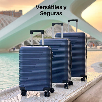 JUEGO 3 MALETAS DE VIAJE - Marina Hogar