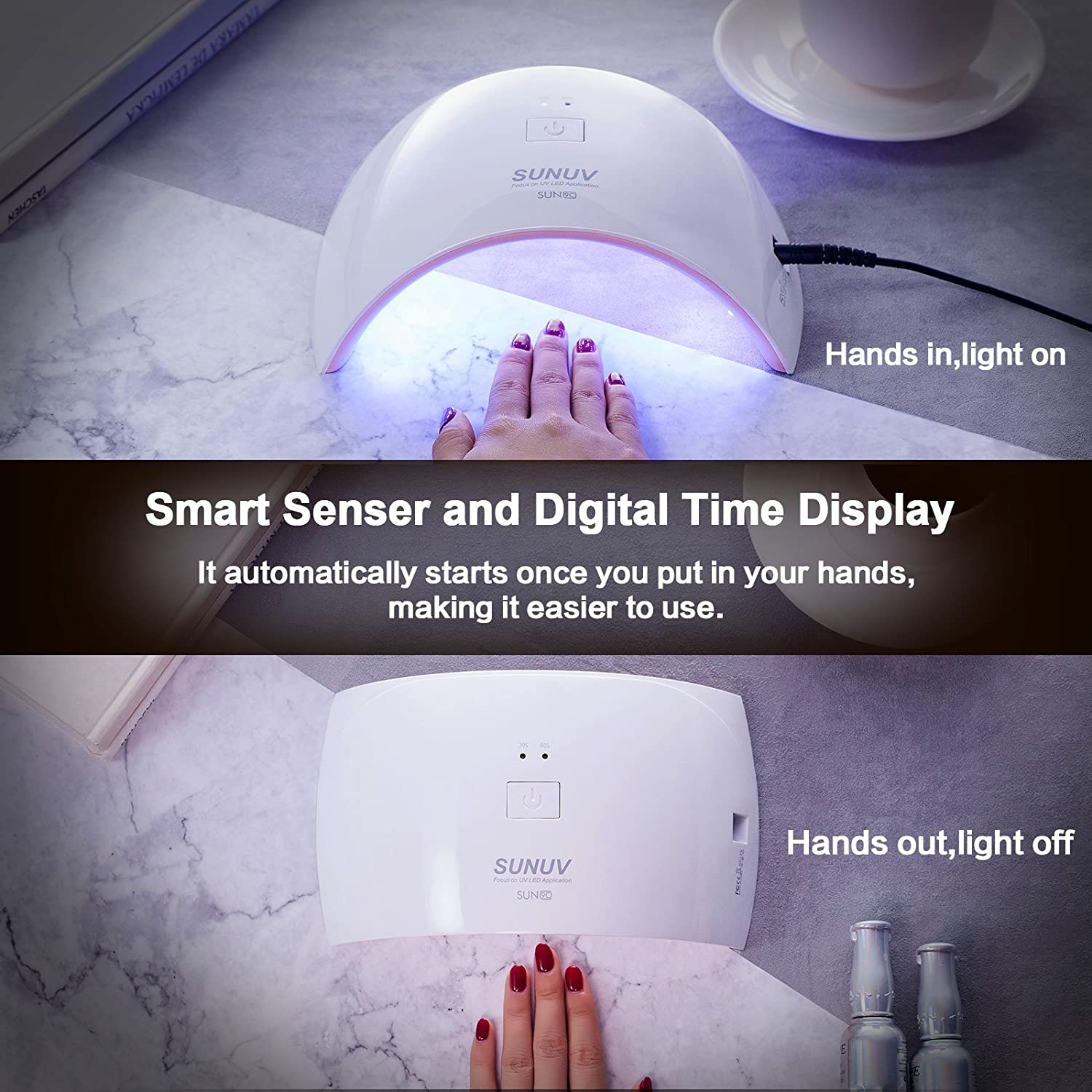Lampara de uñas UV/LED - Marina Hogar