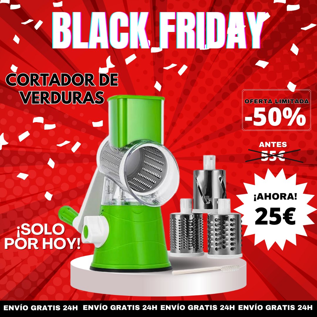 Rallador 3 En 1 Y Escurridor De Acero Inoxidable - Cortadora Y Picadora De Verduras, Multifuncional, Fácil De Limpiar